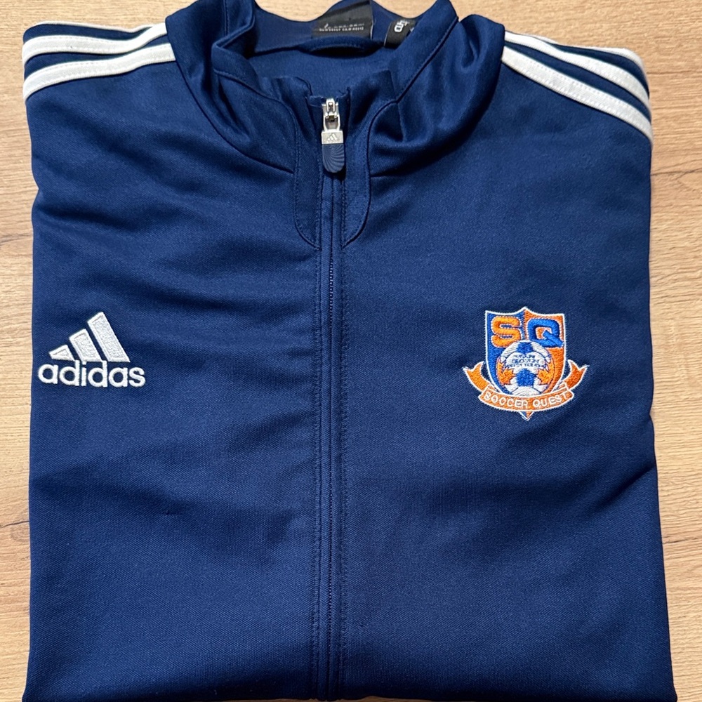 adidas Navy Blue Soccer Track Jacket Size XL